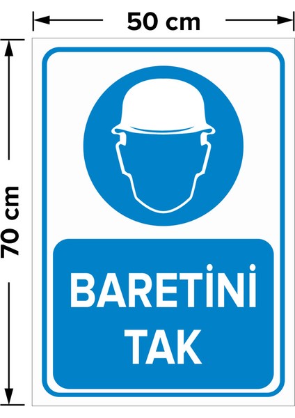 Baretini Tak Levhası - Dekote Malzeme 50X70 cm