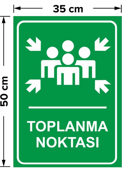 Toplanma Noktası Levhası - Dekote Malzeme 35X50 cm
