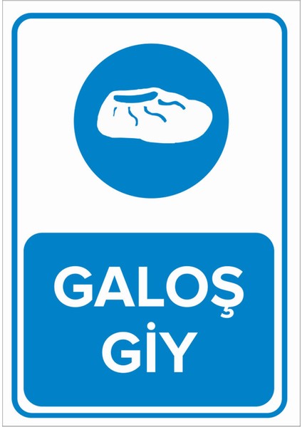 Galoş Giy Levhası - Dekote Malzeme 50X70 cm