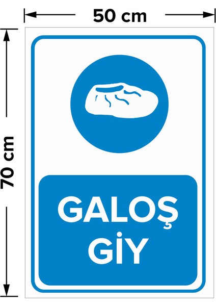 Galoş Giy Levhası - Dekote Malzeme 50X70 cm
