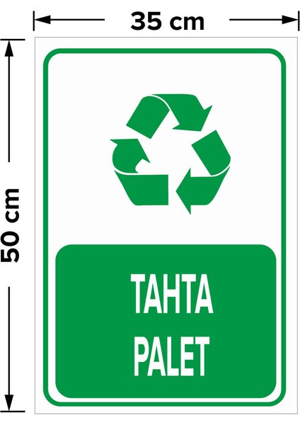 Geri Dönüşüm Tahta Palet Levhası - Dekote Malzeme 35X50 cm