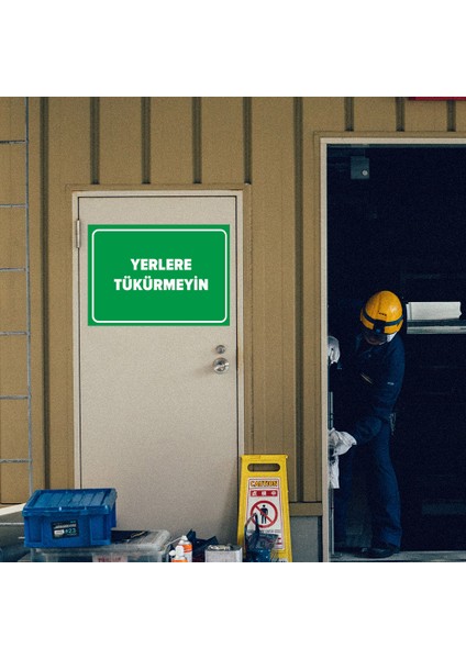 Yerlere Tükürmeyin Levhası - Dekote Malzeme 50X70 cm modelleri