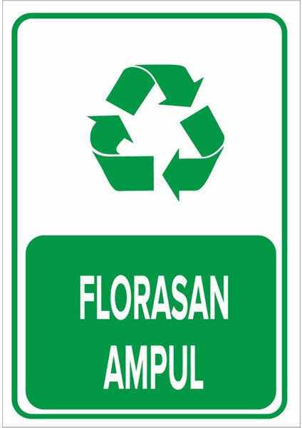 Geri Dönüşüm Florasan Ampül Levhası - Dekote Malzeme 35X50 cm