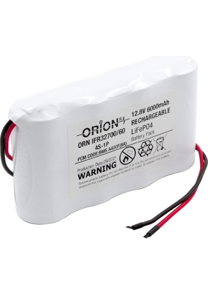 12.8V 6000MAH 4s 32700 Lifepo4 Bms Devreli Şarjlı Pil