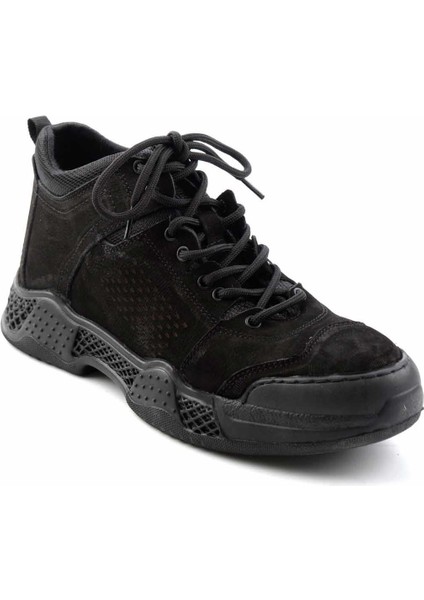 Siyah Nubuk Leather Erkek Bot & Bootie E02585228701
