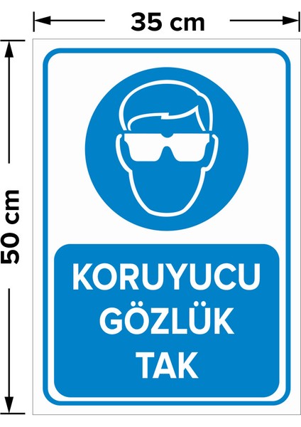 Koruyucu Gözlük Tak Levhası - Dekote Malzeme 35X50 cm