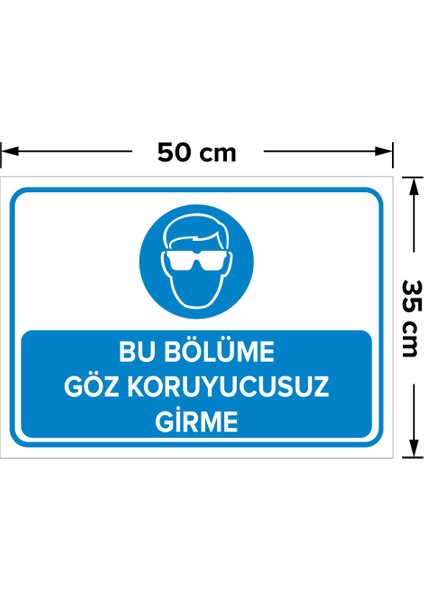 Bu Bölüme Göz Koruyucusuz Girme Levhası - Dekote Malzeme 35X50 cm