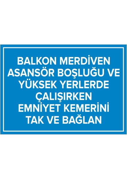 Balkon Merdiven Asansör Boşluğu Vb Kemerini Tak ve Bağlan Levhası - Dekote Malzeme 25X35 cm