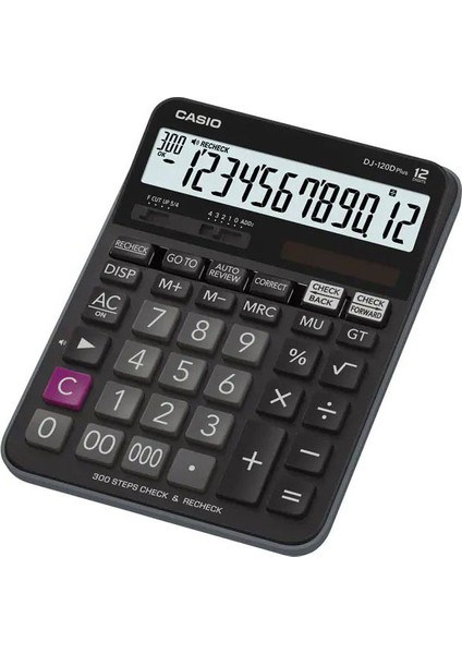 12 Haneli 300 Adım Kontrol Özellikli Hesap MAKINESI-DJ-120D Plus