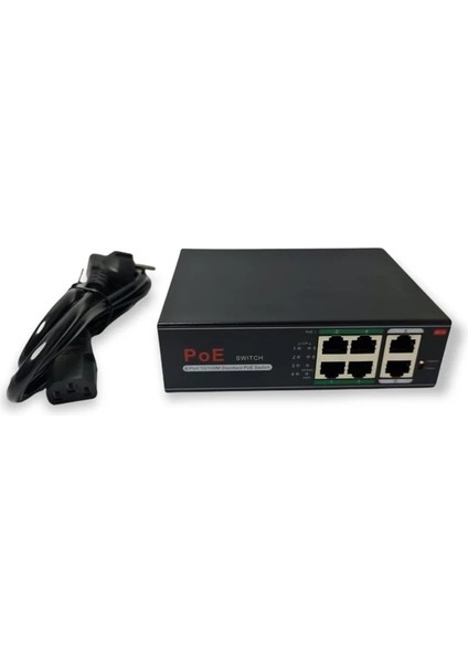 AV-H1064PLS 4 Port Poe Switch + 2 Port Uplink