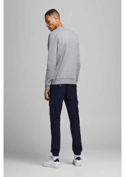 Bisiklet Yaka Baskılı Sweatshirt- Basic indirimleri