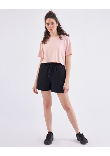 Authentic Ghigax Kadın Açık Pembe Oversize Fit Tişört