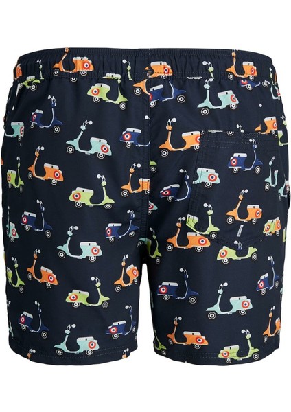Normal Desenli Lacivert Erkek Şort modelleri