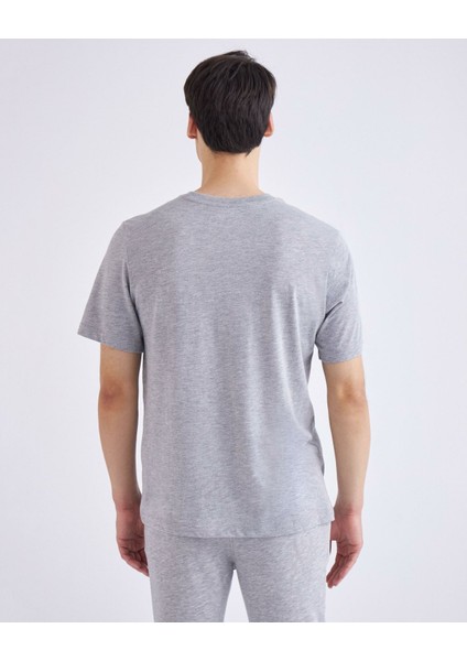 LOGO ZOBI TK T-SHIRT 331F7CW-A08 ERKEK GRİ Tişört