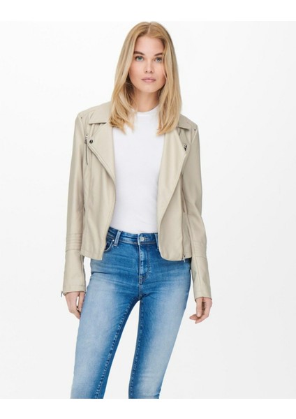 kadın onlgemma faux leather biker otw noos 15153079
