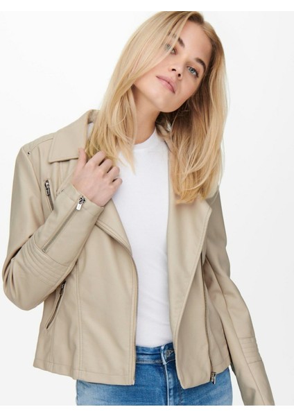 kadın onlgemma faux leather biker otw noos 15153079