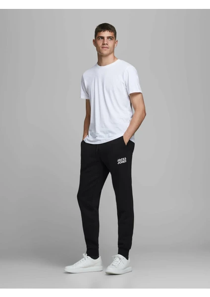 Jack & Jones Jpstgordon Jjnewsoft Sweat Pant Gms Noos Erkek Siyah Eşofman Altı 12178421-Black