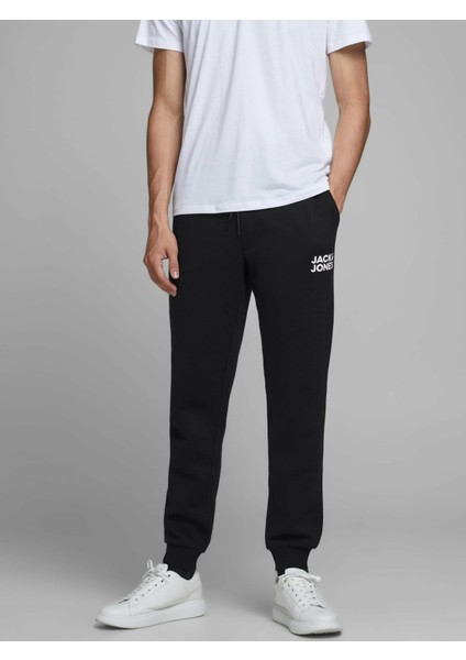 Jack & Jones Jpstgordon Jjnewsoft Sweat Pant Gms Noos Erkek Siyah Eşofman Altı 12178421-Black