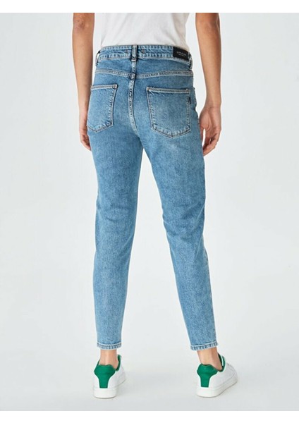 Kadın Lorıana Yüksek Bel Dar Paça Jean Pantolon modelleri
