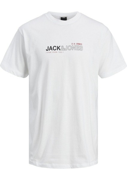 Bisiklet Yaka Logo Baskili Tisört-12215655