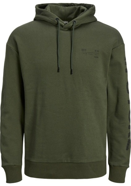 Jcomono Sweat Hood Yeşil Erkek Sweatshirt 12216279-Fores