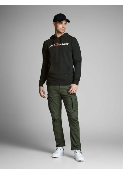 Hood Corp Old Logo Erkek Siyah Kapüşonlu Sweatshirt fiyatları