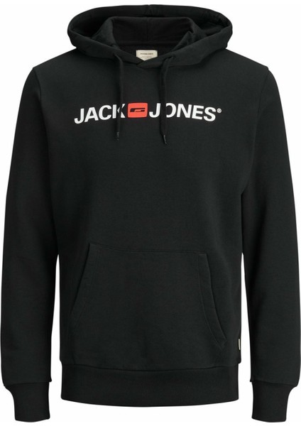 Hood Corp Old Logo Erkek Siyah Kapüşonlu Sweatshirt indirimleri