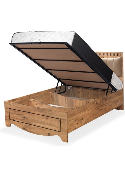 Papatya Bazalı Genç Odası Takımı - 90x190 cm Bazalı Karyola, Dolap, Masa, Şifonyer
