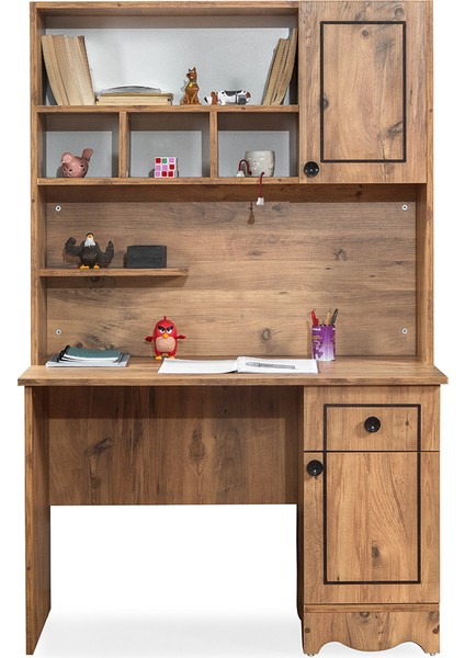Papatya Bazalı Genç Odası Takımı - 90x190 cm Bazalı Karyola, Dolap, Masa, Şifonyer
