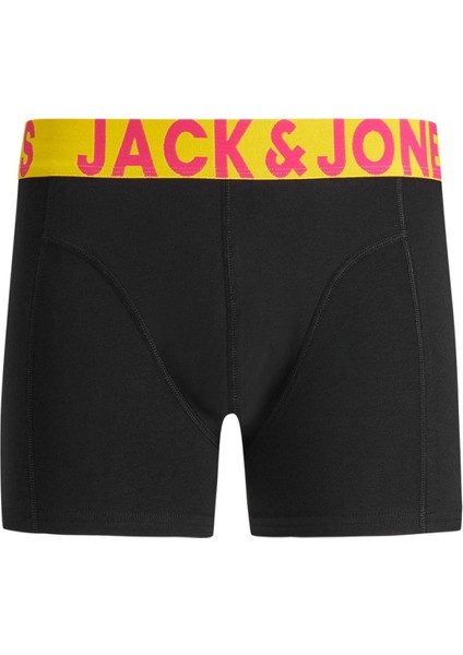 Jack & Jones Jaccrazy Solıd Trunks 3 Pack Noos Erkek Siyah Boxer 12151349-Black