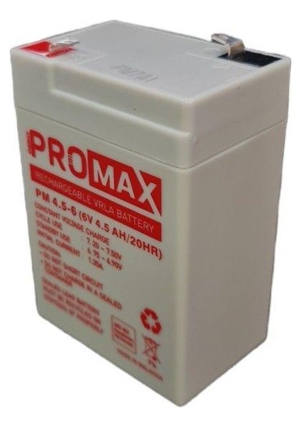 Energy Promax 6VOLT 4.5AMPER Akü 6V 4.5AH