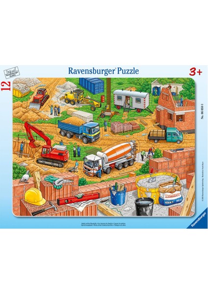 Çocuk Puzzle 12 Parça Şantiye 60580