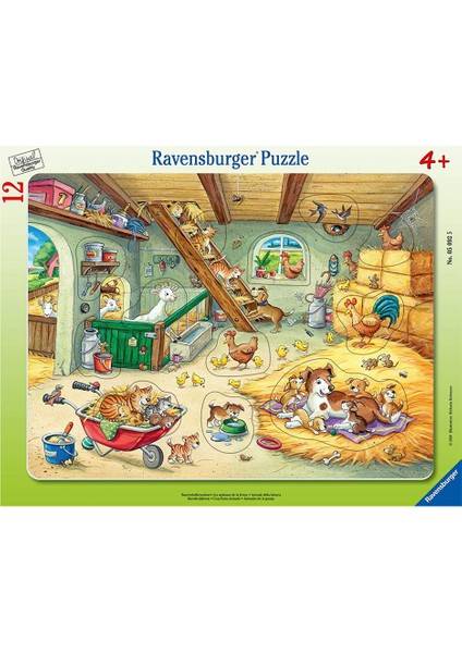 Çocuk Puzzle 12 Parça Çiftlik Evi 50925