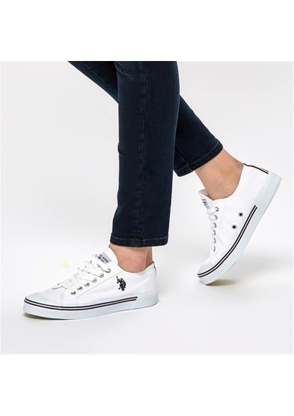 Penelope Beyaz Unisex Keten Spor Ayakkabı V17 fırsatları