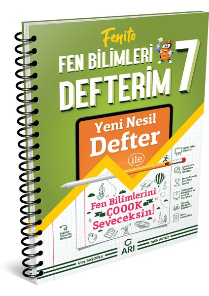 Arı Yayıncılık 7.Sınıf Fenito Fen Bilimleri Defterim