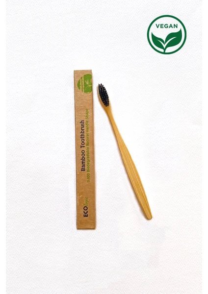 Vegan Bambu Diş Fırçası %100 Bio Çözünür Naturel Sap