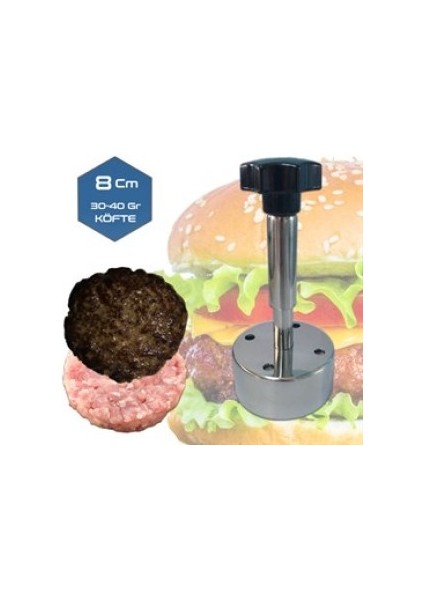 8 cm Paslanmaz Köfte Kalıbı