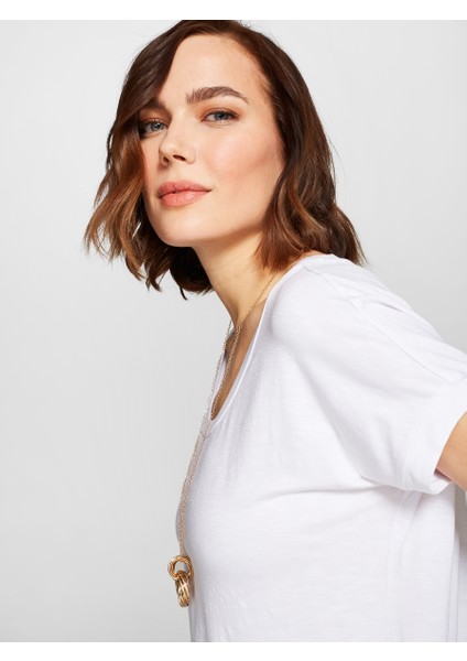 Yuvarlak Yaka T-Shirt 00008 fırsatları