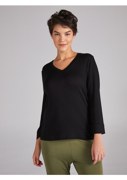 V Yaka Truvakar Kol T-Shirt 00018