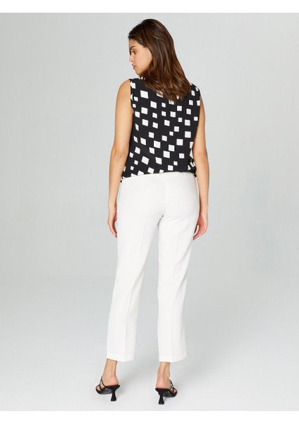 Slim Fit Krep Pantolon 00049