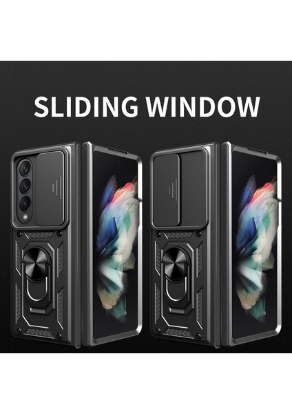 Samsung Galaxy Z Fold 4 Parmak Yüzük Zırh Kılıf Kapak Için (Yurt Dışından)