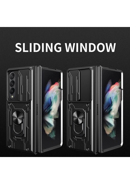 Samsung Galaxy Z Fold 4 Parmak Yüzük Zırh Kılıf Kapak Için (Yurt Dışından) modelleri