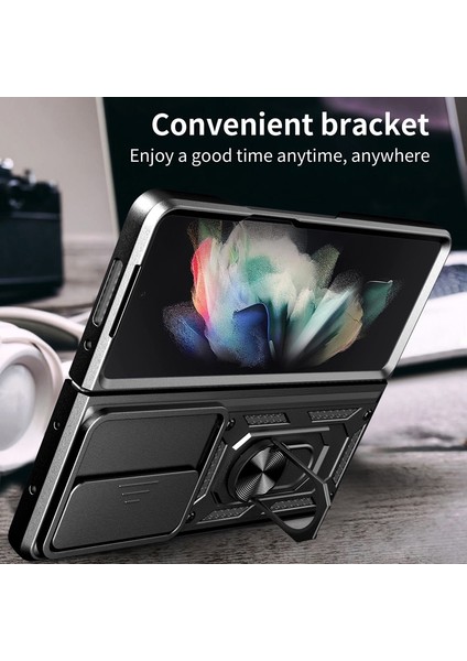 Samsung Galaxy Z Fold 4 Parmak Yüzük Zırh Kılıf Kapak Için (Yurt Dışından) modelleri