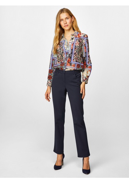 Regular Fit Polyviskon Pantolon 00045