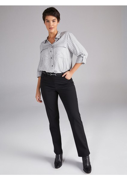 Regular Fit Polyviskon Pantolon 00045