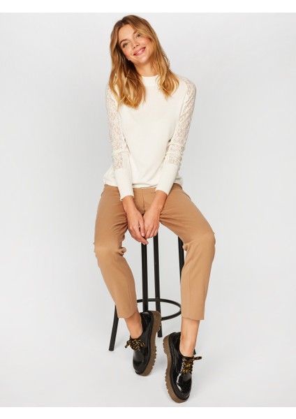 Slim Fit Polyviskon Pantolon 00048