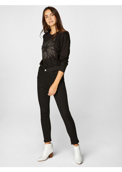 Yüksek Bel Bilek Boy Skinny Jean Pantolon 00029 fiyatları