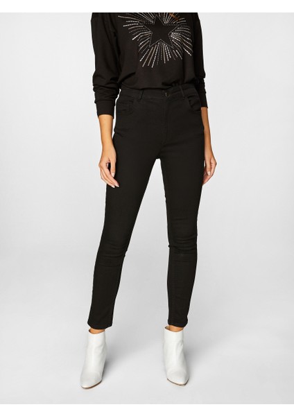 Yüksek Bel Bilek Boy Skinny Jean Pantolon 00029 modelleri