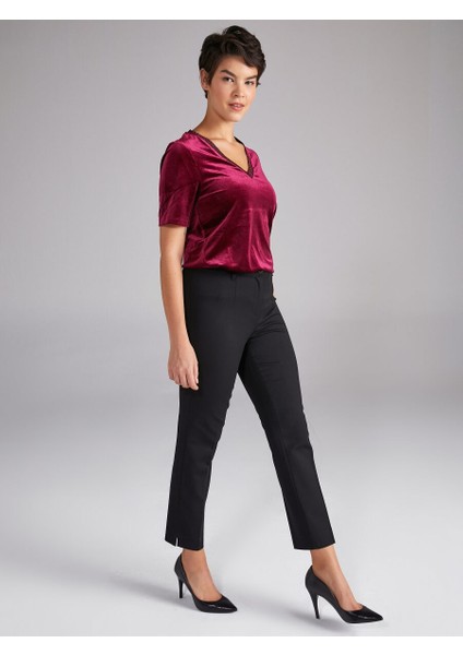 Slim Fit Polyviskon Pantolon 00048