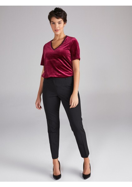Slim Fit Polyviskon Pantolon 00048